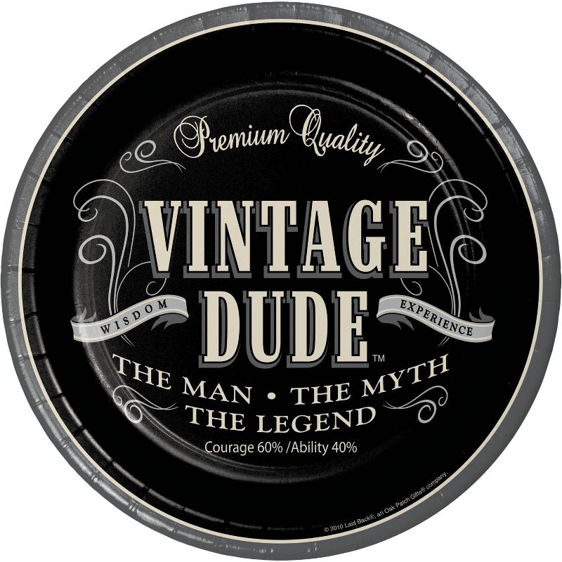 Vintage Dude 50th Birthday Party Supplies Kit, 2 of 8