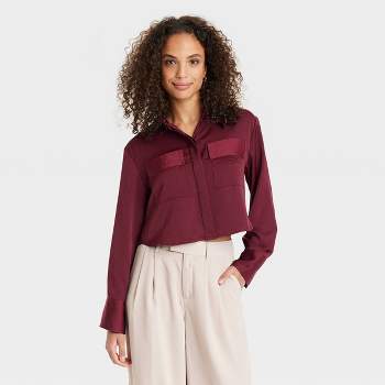 Women's Long Sleeve Button-Down Shirt - A New Day™