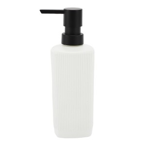 Unique Bargains Classic Vertical Lines Soap Pump Dispenser for Bathroom 350ml 1 Pc - 1 of 4
