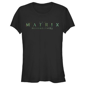 Juniors Womens The Matrix Resurrections Logo T-Shirt - 1 of 4