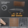 Bekrvio 29'' Counter Height Swivel Bar Stools, Upholstered Faux Leather - 3 of 4