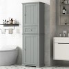 67 Inch Tall Bathroom Storage Cabinet, Bathroom Cabinets With Drawer And Adjustable Shelf, Bathroom Cabinets Modern-Cuddlewood - 3 of 4