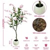 Indoor Artificial Trees for Home Decor, Outdoor Pink Fake Flowers, Fake Plants, Bonsai Tree, Model Trees, Faux Tree - 2 of 4