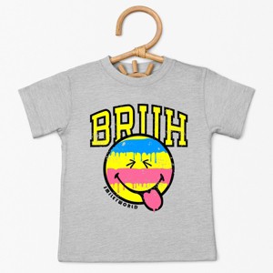 The Juniper Shop SmileyWorld Bruh Paint Drip Distressed Toddler Short Sleeve Tee - 1 of 4