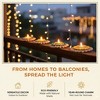 Store Indya Shell Tea Light Holders, Assorted Colors Set of 4, 3.5 Inch Diameter (Design 4) - 4 of 4