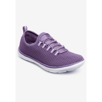 Женские кроссовки Comfortview The CV Sport Ariya Textured Knit Slip On Sneaker - 8 WW, Sweet Grape (Wide Widths Available) — фото 3