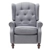 Tufted Push Back Arm Chair Single Reclining Club Chair Home Padded Seating Living Room Sofa - 3 of 4