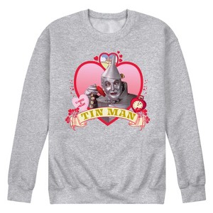 Men's - Wizard of Oz - Heart Tin Man Graphic Fleece Sweatshirt - 1 of 4