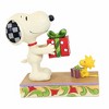 Jim Shore 5.0 Inch Christmas Exchange Snoopy Woodstock Exchange Gifts Figurines - 3 of 3