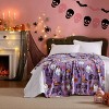 Betseyville 50"x70" Betsey Johnson Howdy Ghouls Throw Blanket Purple - 2 of 4