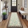 Modern Washable Area Rugs for Living Room Non Slip Stain Resistant Ultra Soft Floral Rug Carpet Floor Mat for Bedroom Dining Room Office - 2 of 4