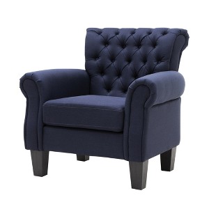 Crestlive Products Accent Chair Living Room Chair Fabric Tufted Armchair for Bedroom, Home Office - 1 of 4