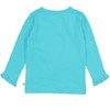 RuffleButts Girls Knit Long Sleeve Ruffle Layering Tee - 2 of 4