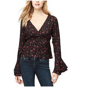 Aeropostale Womens Deep V-Neck Crop Pullover Blouse - 1 of 1