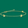 Ross-Simons Italian 14kt Yellow Gold Butterfly Station Anklet Size 9 - 3 of 4
