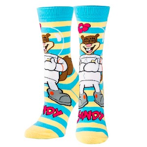 Odd Sox, Sandy Cheeks, Funny Novelty Socks, Large - 1 of 4