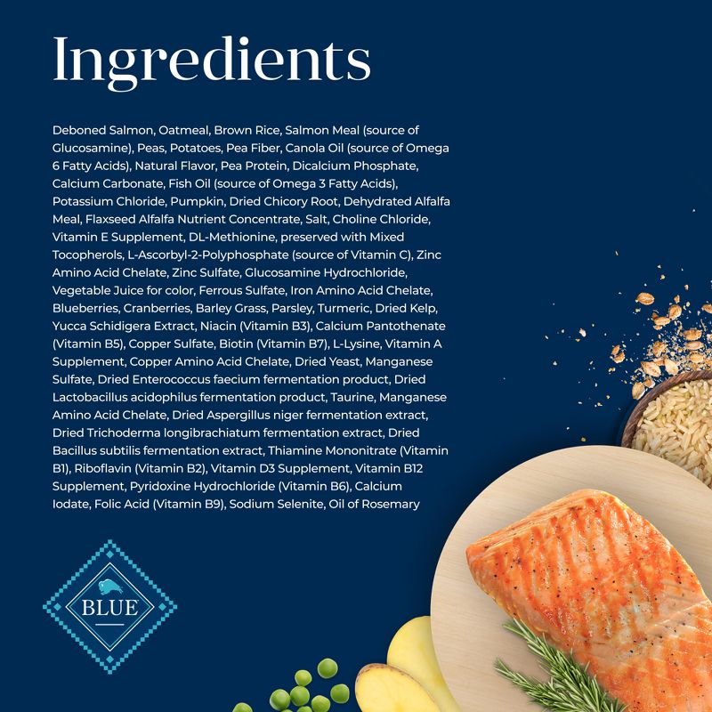 Blue Buffalo Basics Limited Ingredient Diet Salmon & Potato Recipe Adult Dry Dog Food, 6 of 13