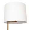 VYNXARIA 61"H Zenith Offset Brass Base Floor Lamp with Drum-shaped Linen Shade - 4 of 4
