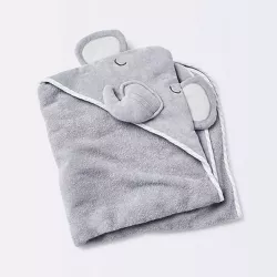 Baby Elephant Hooded Towel - Cloud Island™ Gray