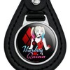 Harley Quinn Animated Series Harley Diamonds Black Leather Keychain - 3 of 4