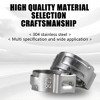50Pcs Stainless Steel Crimp Rings Pinch Clamps For Pex Tubing Pipe Fitting Connections - 4 of 4