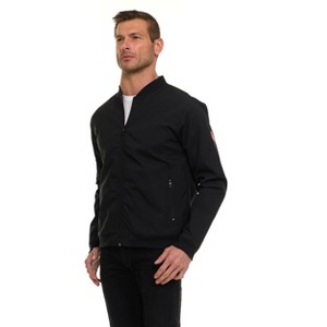 Canada Weather Gear Men’s Water Resistant Microfiber Bomber Jacket – Lightweight Zip-Up Windbreaker with Sleeve Pocket - 1 of 4