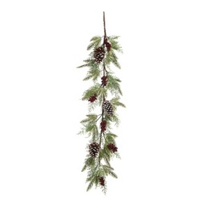 Transpac Artificial 48 in. Green Christmas Statement Classic Holiday Garland - 1 of 2