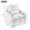 NicBex Couches for Living Room 31.9" Comfy Cloud Sofa Upholstered Oversized Single Armchair Sofa with Cushion - 3 of 4