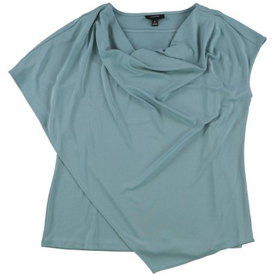 Alfani Womens Solid Pullover Blouse