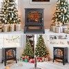 QingMoon Electric Fireplace Heater, 18" Portable Infrared Fireplace Stove with Realistic Flame Effects and Overheating Protection for Living Room - 2 of 4