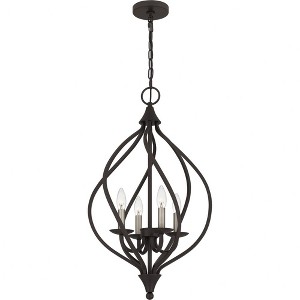 Quoizel Lighting Dupont 4 - Light Pendant in  Old Bronze - 1 of 4