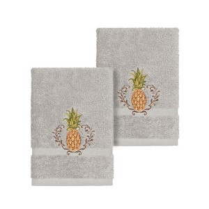 Linum Home Textiles 100% Turkish Cotton WELCOME Embellished Towel Set - 1 of 2