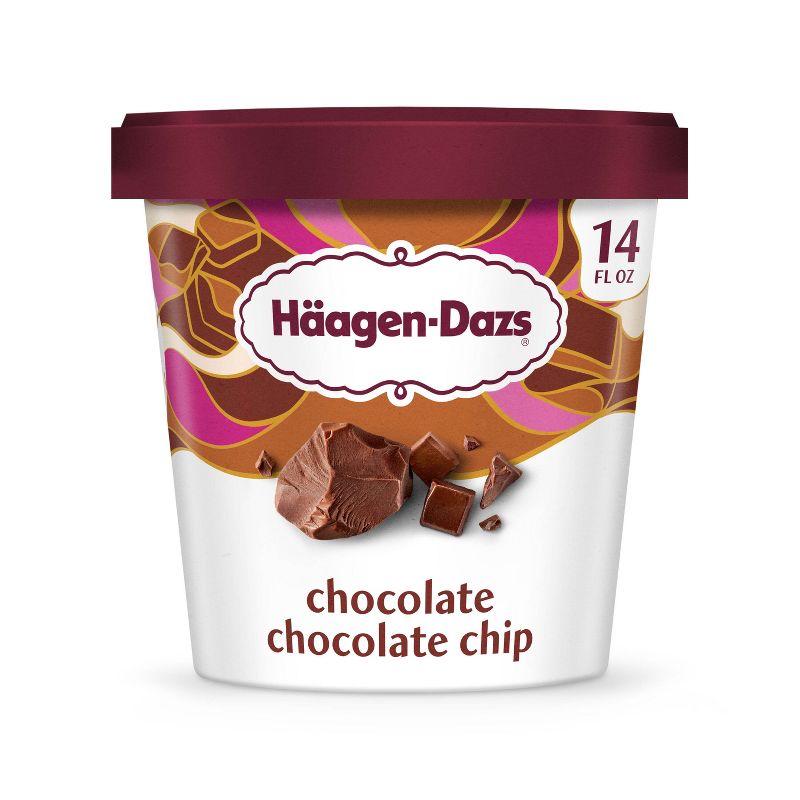 Haagen-Dazs Chocolate Chip Ice Cream - 14oz, 1 of 7