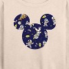 Women's - Disney - Space Pattern Lightweight French Terry Wide Neck Long Sleeve Shirt - 2 of 4