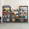 HONGGE Storage Shelves, Foldable Metal Shelving Units for Garage Kitchen Bakers, Collapsible Organizer Rack, Heavy Duty on Wheels - 4 of 4