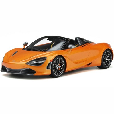 McLaren 720S Spider Convertible Orange Metallic Limited Edition to 999 pieces Worldwide 1/18 Model Car by GT Spirit
