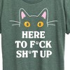 Women's - Instant Message - Cats Short Sleeve Graphic T-Shirt - 2 of 4