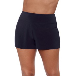 Aqua Green, Women's Beach Short, True Navy Blue, Medium - 1 of 3