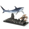 SPI Home Brass Shark with Prey Figurine – 16" Ocean Predator Sculpture for Nautical or Marine-Inspired Decor - 2 of 4