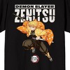 Demon Slayer: Infinity Castle Zenitsu Agatsuma Graphic Men’s Black Short Sleeve Tee - 2 of 4