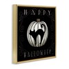 Stupell Industries Happy Halloween Cat & Pumpkin Floating Frame Canvas Art - 2 of 4