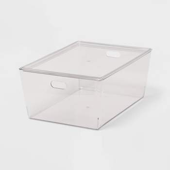 11L Stacking Clear Bin with Lid - Brightroom™