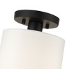 Livex Lighting Meridian 1 - Light Semi-Flush Mount in  Black - 2 of 4