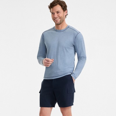 Lands' End Men's 7" Quick Dry Cargo Swim Short - Medium - Radiant Navy — фото 4