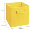 ClosetMaid Cubicals Fabric Drawer, Open Storage Bin for Home Organization, 11" H X 10.5" W X 10.5" D, Yellow - 2 of 4