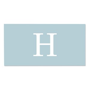 Personalization Mall Simple Initial Personalized Beach Towel, Powder Blue - 1 of 2