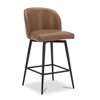 Spruce&Spring Counter Height Swivel Barstool with Metal Legs Set - 2 of 4