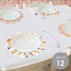 Big Dot of Happiness Fall Friends Thanksgiving - Friendsgiving Party Round Table Decorations - Paper Chargers - Place Setting For 12 - 2 of 4