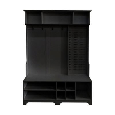 NicBex 77.17"H Modern Hall Tree with Storage for Living Room