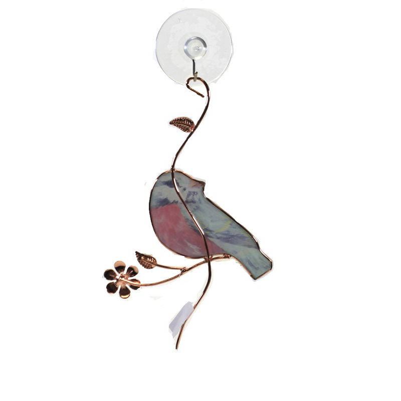 Ganz 9.0 Inch Bird Sun Catcher Flower Suction Cup Stained Glass And Suncatchers, 3 of 4